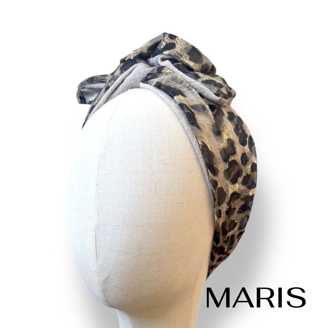 ゴールドレオパード ワイヤーターバン