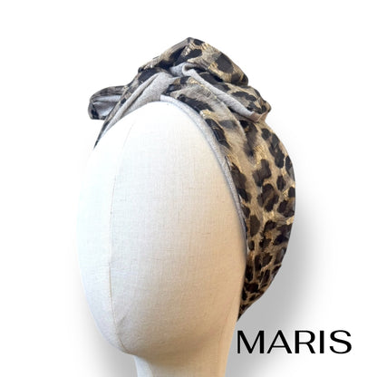 ゴールドレオパード ワイヤーターバン