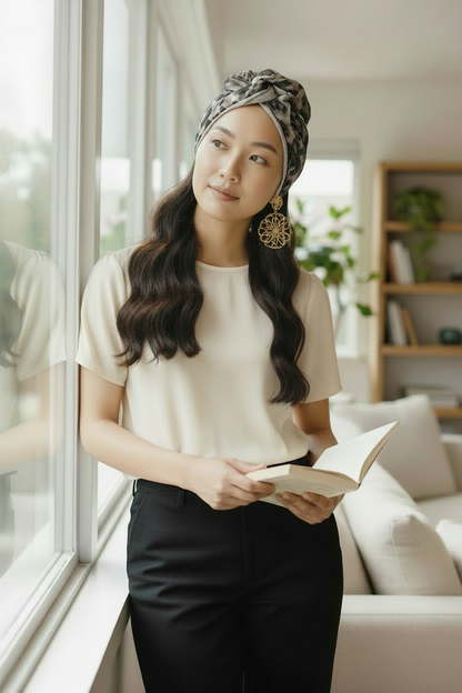 ゴールドレオパード ワイヤーターバン