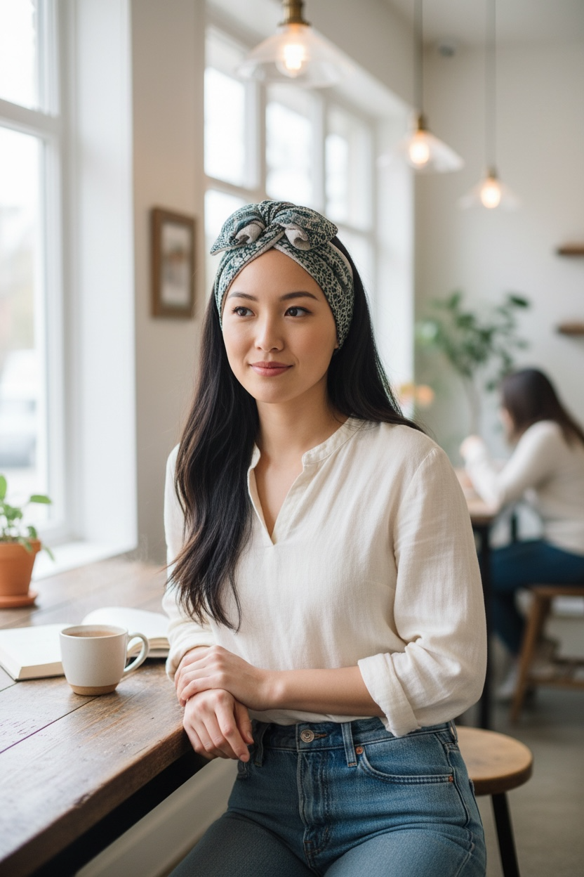 オリエンタルグリーン ワイヤーターバン